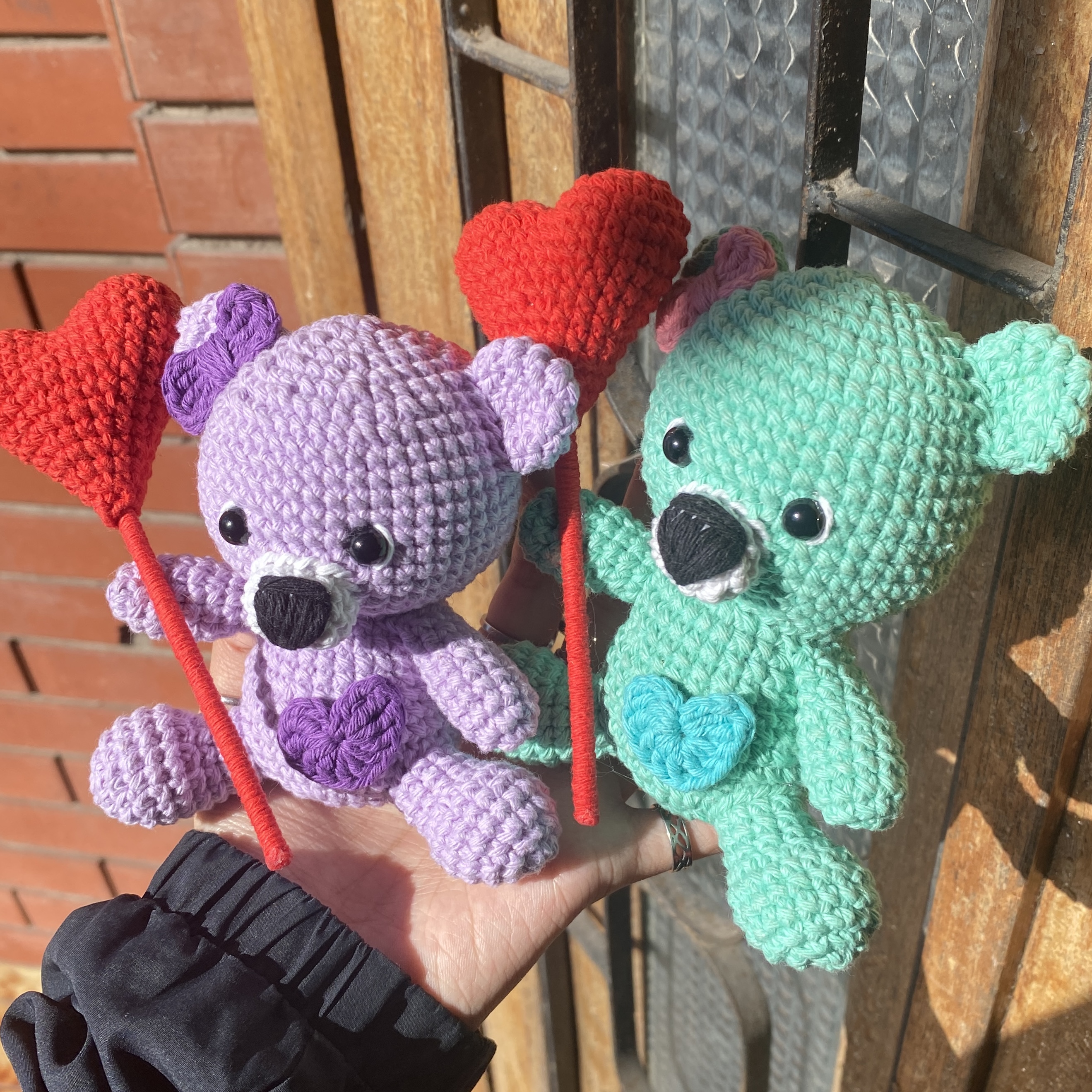 imagen de ositos a crochet